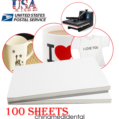 100pcs Dye Sublimation Heat Transfer Paper For Mug Polyester T Shirt Usa Ebay