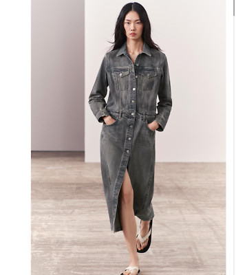 ワンピースその他 P.A.R.O.S.H. Light grey shirt dress with embroidery s-l400.jpg