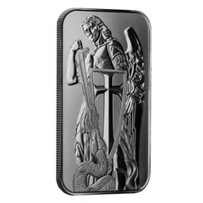 1oz .999 Silver Bar - Scottsdale Mint Archangel Silver Bullion Bar #A522