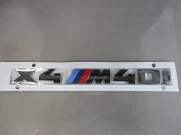 BMW X4 M40i BADGE EMBLEM GENUINE LLOYD CARLISLE 51148065078 X DARK CHROME SHADOW - Picture 2 of 3