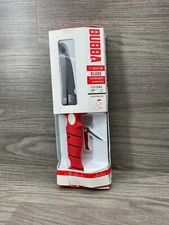 Bubba Blade Lucky Lew Folding Knife 5" High Carbon Steel Blade Red TPR Handle