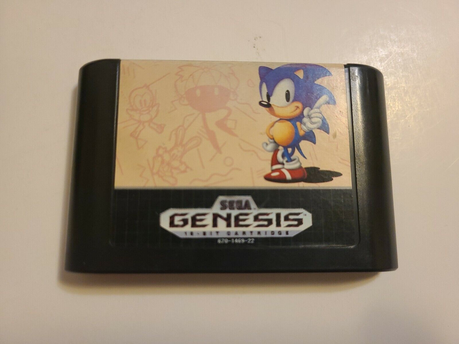 CARTUCHO FITA SONIC THE HEDGEHOG CLASSIC HEROES PARA MEGA DRIVE SEGA  GENESIS 16 BITS