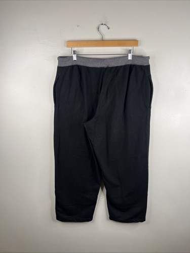 Vintage Everlast Sport Sweatpants Adult Large Black Cotton Wide Leg Y2K B56 - Picture 9 of 11
