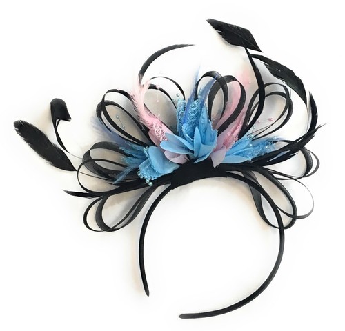 Black, Baby blue and Baby Pink 