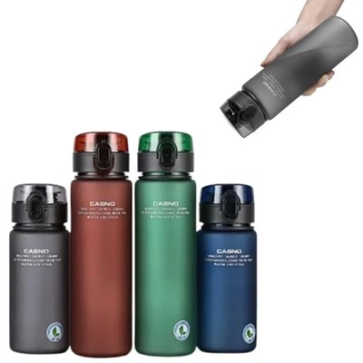 Portable sealed classic creative travel hiking water cup frosted sports plastic