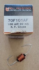 J.W.Miller 70F101AF 100mh 60ma RF Choke Coil  NEW IN PACKAGE 