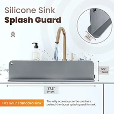 Sink Splash Guard, Premium Silicone Water Splash Guard for Sink