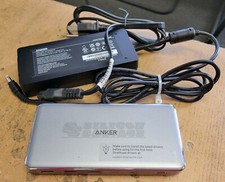 Anker 563 10-in-1 USB-C Docking Station - Gray w/ 180W AC Adapter