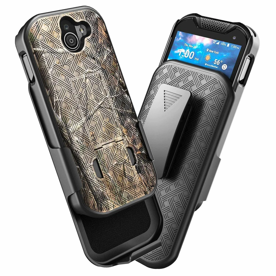 For Kyocera DuraForce PRO 2 E6900 Case Holster Clip Phone Cover + Tempered Glass - Image 3 of 4