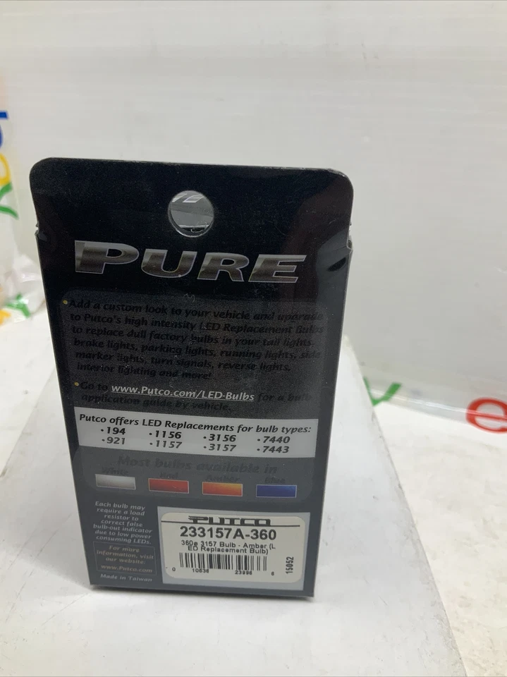 Putco Light Bulb Metal LED 360 - Amber 3157 Bulb - Dual Polarity 343157A-360 - Image 2 of 4