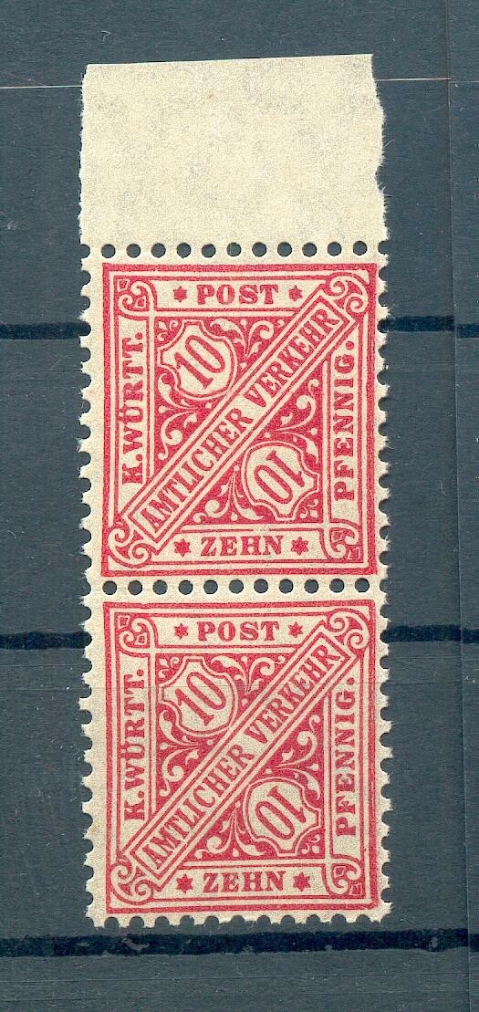 Württemberg 230I ABART MNH POSTFRISCH (72927