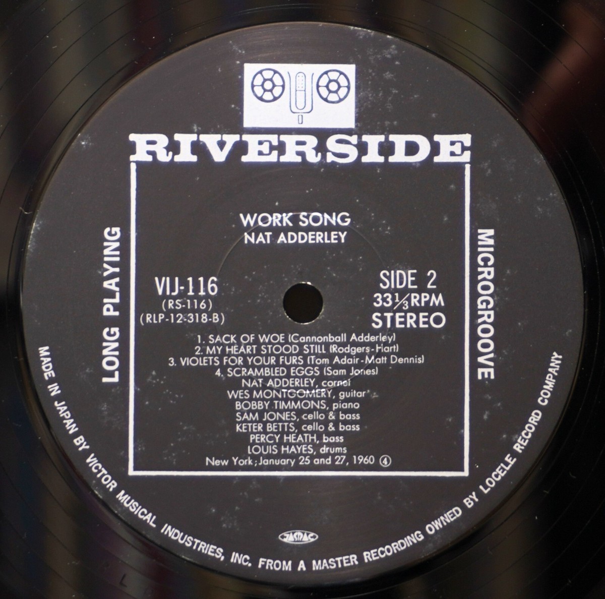 米LP Nat Adderley Work Song OJC363 Original Jazz Classics, Riverside Records /00260 Nat Adderley 