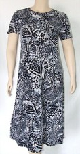 Jostar, Travel Knit Dress, long A-Line, S/S, Stretchy NO-IRON poly/span. 277