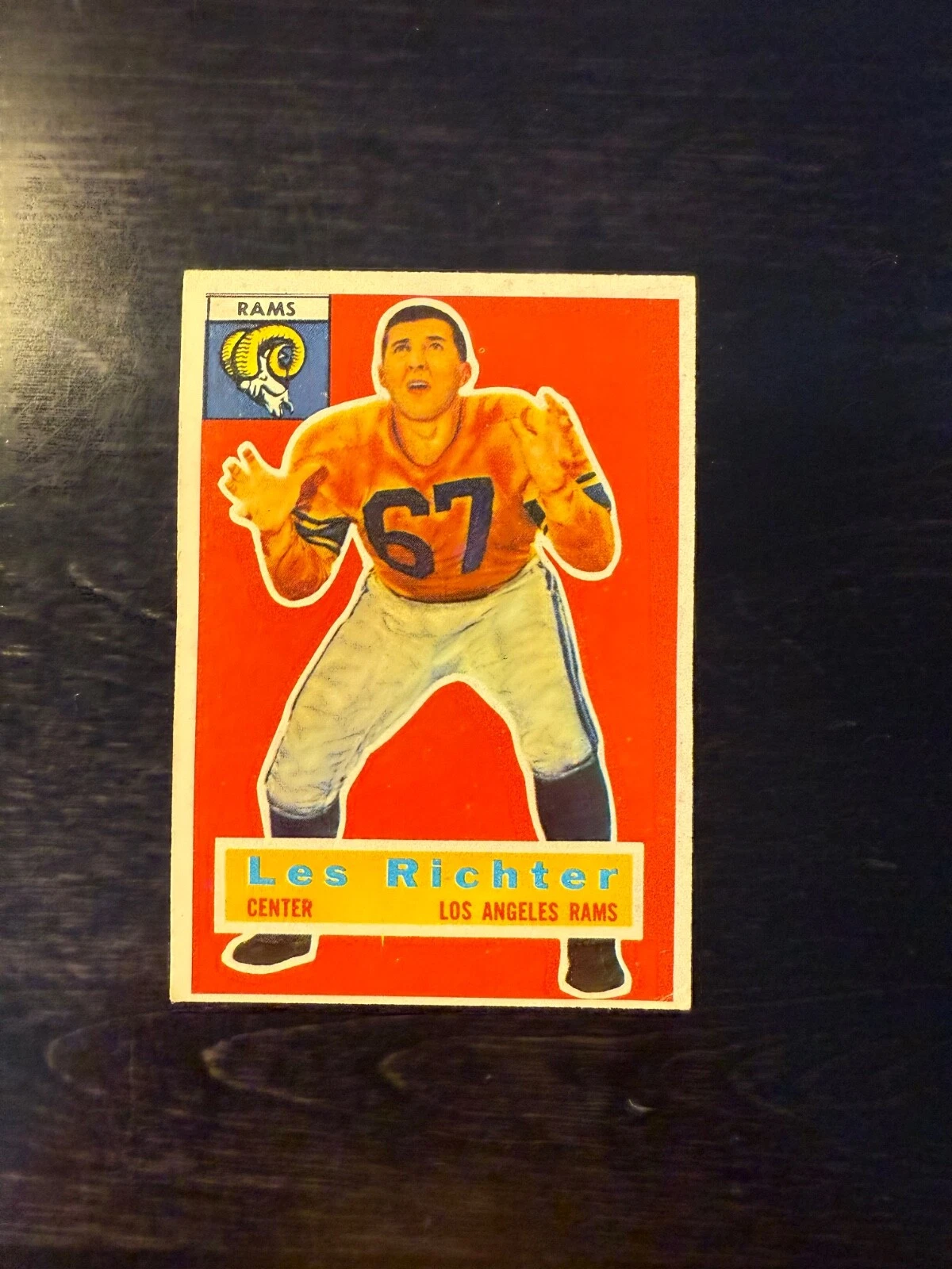 Les Richter trading card
