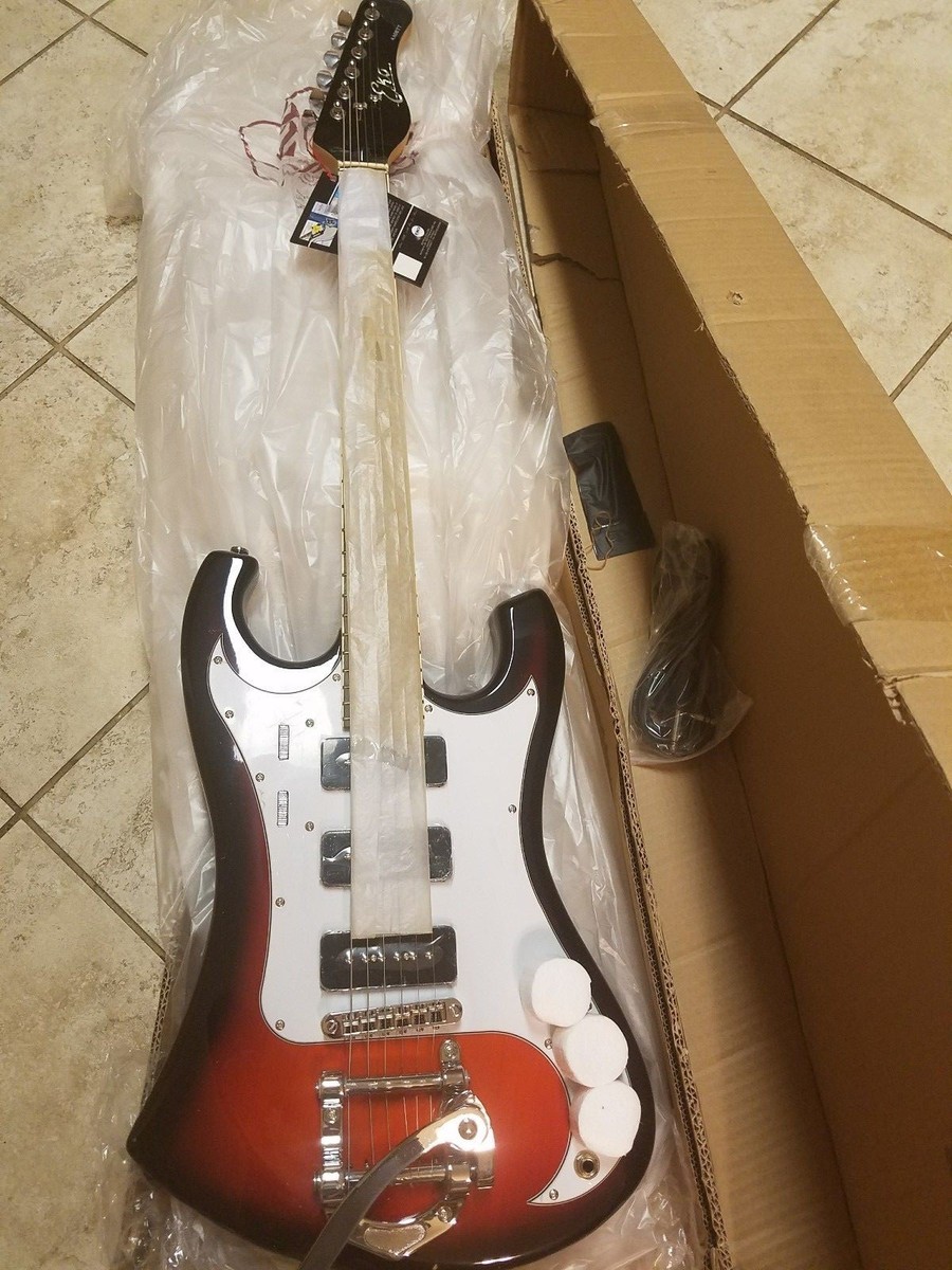 Eko Kadett 67 Vintage Series - Sunburst Electric Guitar - EKO-KDT