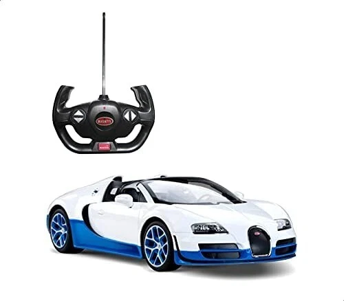 RASTAR 1:14  BUGATTI GRAND SPORT VITESSE WHITE & BLUE RADIO REMOTE CONTROL CAR - Image 3 of 4