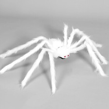 Halloween Large White Spider Scary Haunted House Prop Indoor Outdoor Party Decor