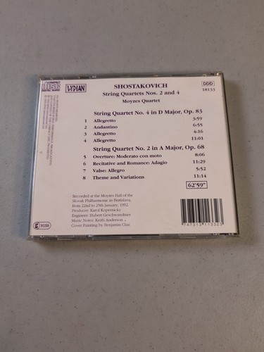 Schostakowitsch: Streichquartett Nr. 2 und 4 / Moyzes Quartet (CD, 1995, Lydisch) - Bild 16 von 24
