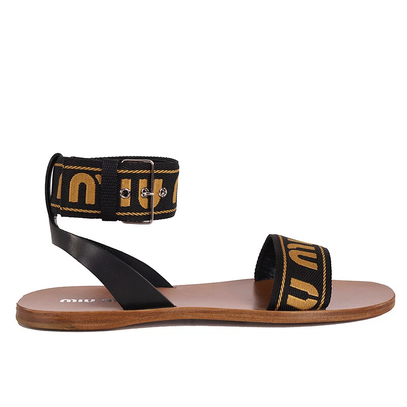 Miu miu flat sandals new arrivals