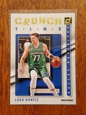 2021-22 Donruss LUKA DONCIC Crunch Time GOLD PRESS PROOF Mavs No. 5