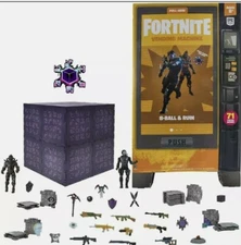 NIB-SEALED-Fortnite Large Vending Machine 20" 8-Ball W Ruin Figures 71 pieces 