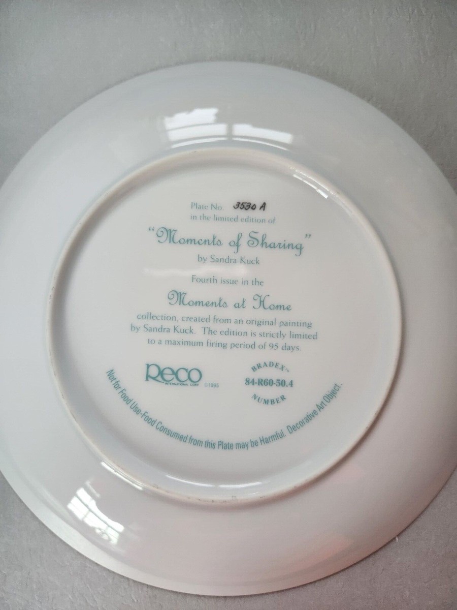 Moments of Sharing Plate No. 3530A Collectible plate | eBay