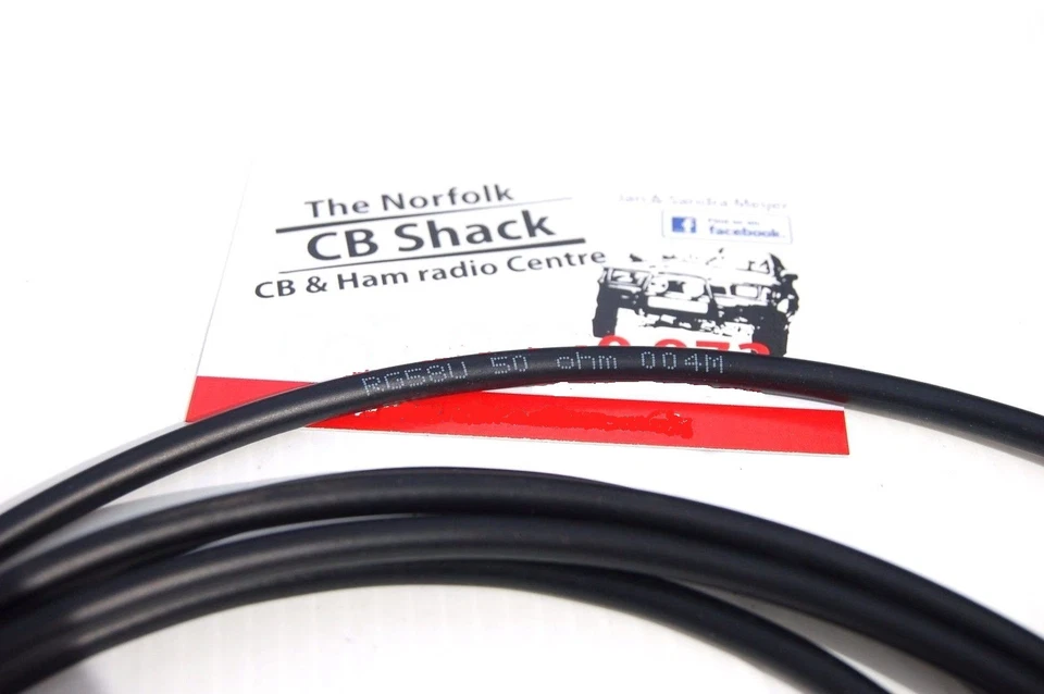 cb aerial extension lead 2 x pl259 4m long high quality rg58 and pl258 coupler - Image 3 of 4