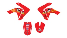 HONDA WOODY GRAPHICS CRF110 GRAPHICS DECAL KIT 2013 2018 MX DECALS STICKERS