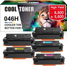 Toner Combo for Canon 046H Imageclass Mf733cdw Mf731cdw Mf735cdw LBP-654cdw LOT