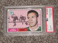 1968-69 Topps Hockey 108 Charlie Burns Pittsburgh Penguins PSA 10 Gem Mint POP 2