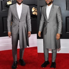 Men Suit Slim Fit Notch Lapel Business Casual Wedding Party 2 Piece Set