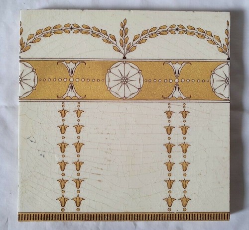 ELEGANT MINTON RIBBON DESIGN 6 INCH TILE (A) CIRCA 1900s | eBay UK