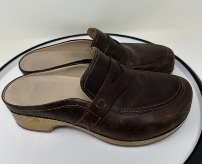 NIB Dansko 9424-071600 Women's Bel Oiled Pull Up Brown Casual Slip-On Size 40