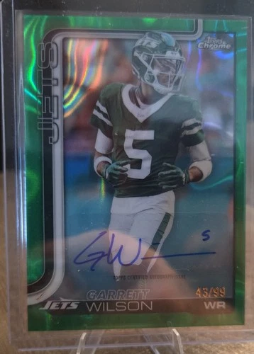 2025 Topps Chrome Garrett Wilson Chrome Autographs (RAW)