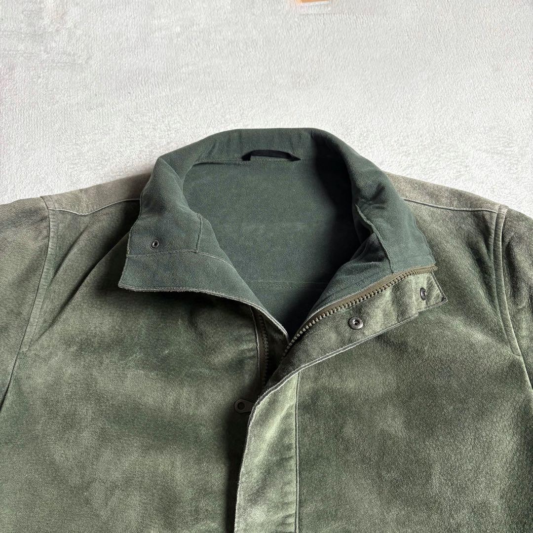 USED YOHJI YAMAMOTO A.A.R DURBAN SUEDE LEATHER JACKET WITH FLEECE