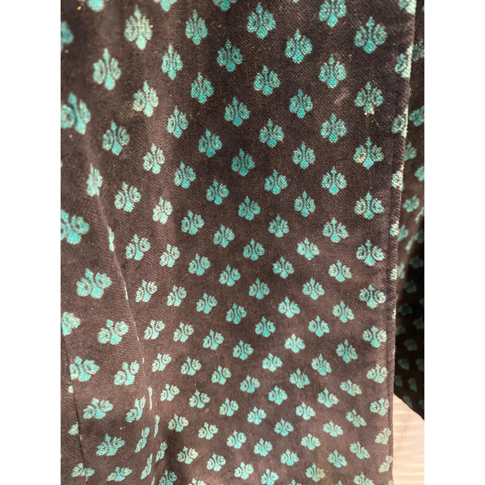 Rothschild Vintage Girl's Velvet Dress Coat Green Clover Made in USA Size 6 READ - Image 3 of 4