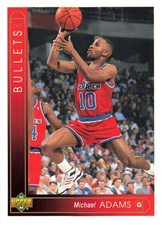 Michael Adams 1993-94 Upper Deck #19 Washington Bullets