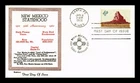 US COVER NEW MEXICO STATEHOOD 50TH ANNIVERSARY FIRST DAY ISSUE RAINBOW CACHET