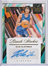 2024-25 Panini Court Kings Bobi Klintman Brush Strokes RC Auto /99 Pistons