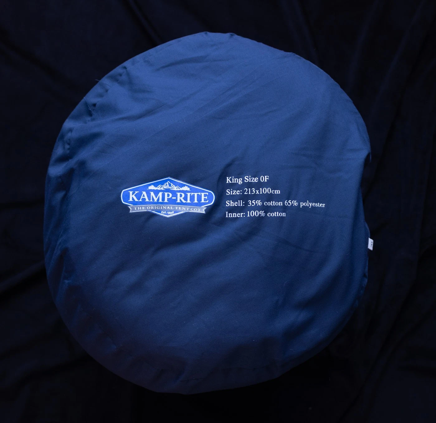 Kamp-Rite® King Size Sleeping Bag, (0-Degree) Blue with Carry Bag - New