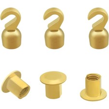 Fits Grandfather Clock Weight Shell Hook Nut Set of 3 Older Style-4 mm Thread