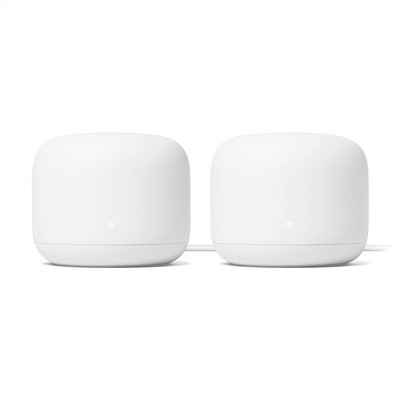 Google Nest Wi-Fi Router - 2 Pack (GA01144-US) Snow ''New Worn Box''