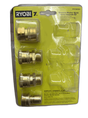 #ad RYOBI 7 Piece Pressure Washer Quick Connect Upgrade Kit MISSING $15.99
