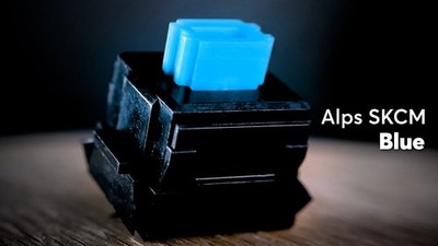 Lot of 50 restored alps SKCM blue switches vintage mechanical keyboard switches