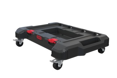 Keter Stack-n-Roll Dolly   Heavy-Duty Rolling Base Cart with Dolly, Black