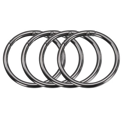 4er-Set O-Ringe 2 Zoll für Trigger Spring Rundclip Schwarz