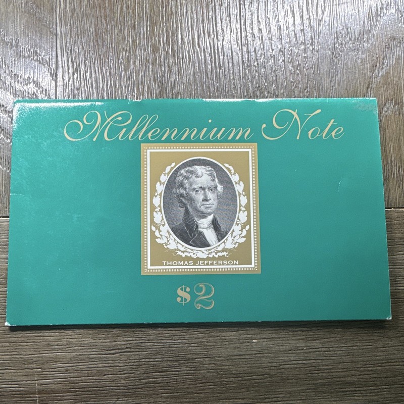 $2 Federal Reserve Note Series 1995 Star Note J20006778* in Folder