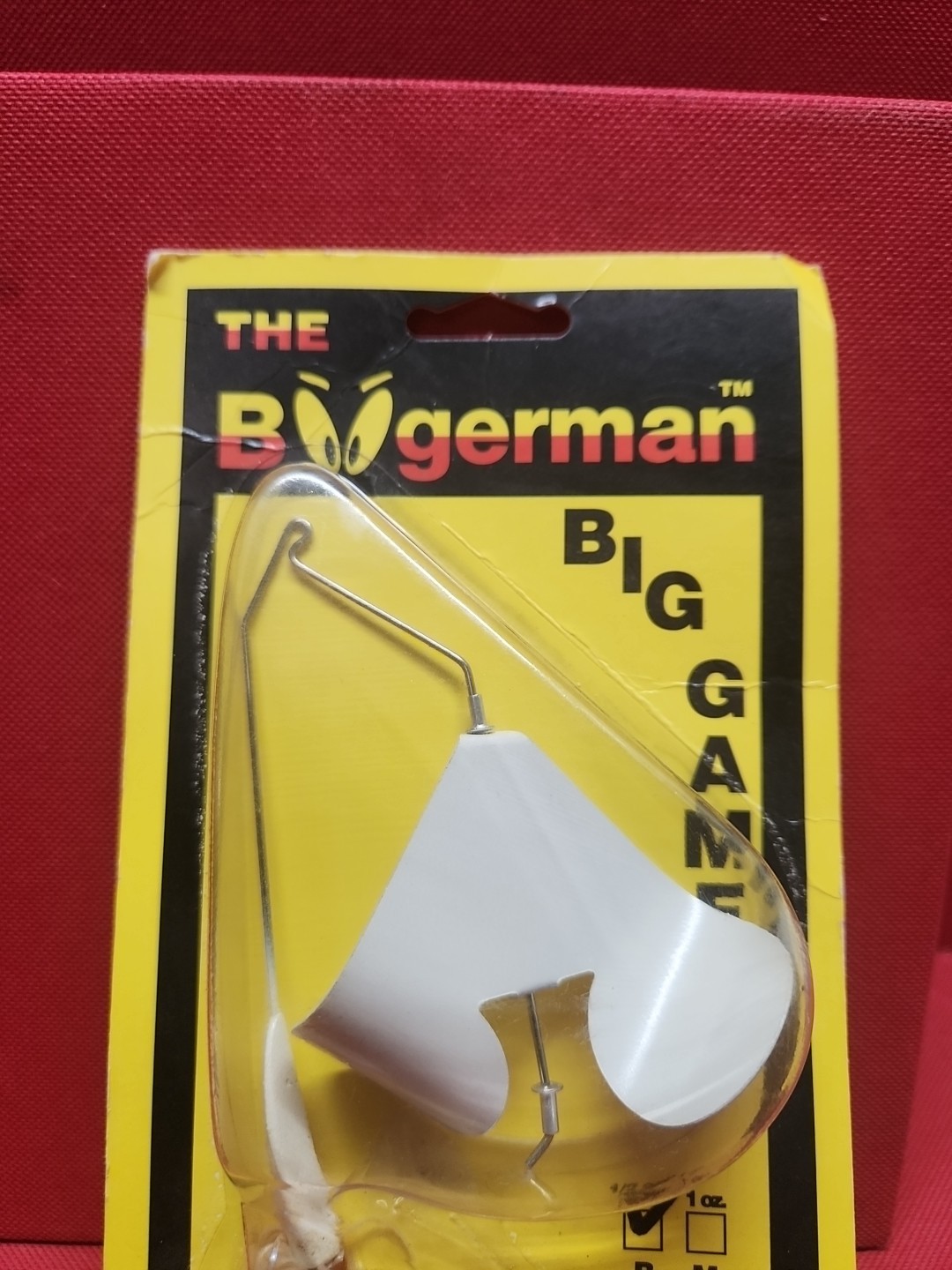 Vintage The Boogerman Big Game Buzzbait 1/2 oz New Orignal White / White Glimmer - Image 3