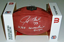 BROWNS Joe Thomas signed NFL Duke football w/ 10,363 Consecutive Snaps JSA AUTO