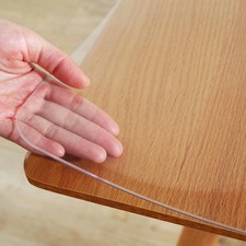 Clear Table Cover Protector 36 x 60 Inch, 2mm Thick Plastic Table Cover Recta...